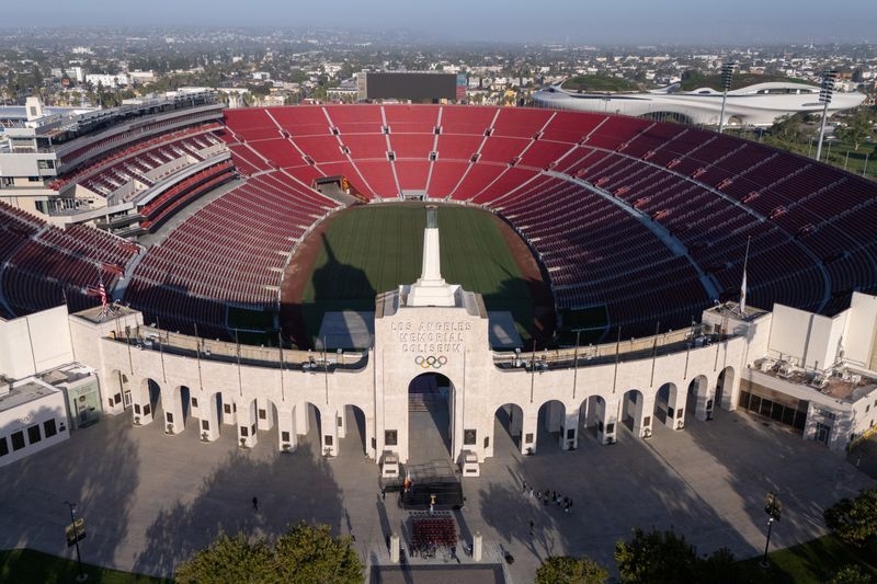 Olympics-Hollywood Park Studios to serve as broadcast hub for LA Olympics