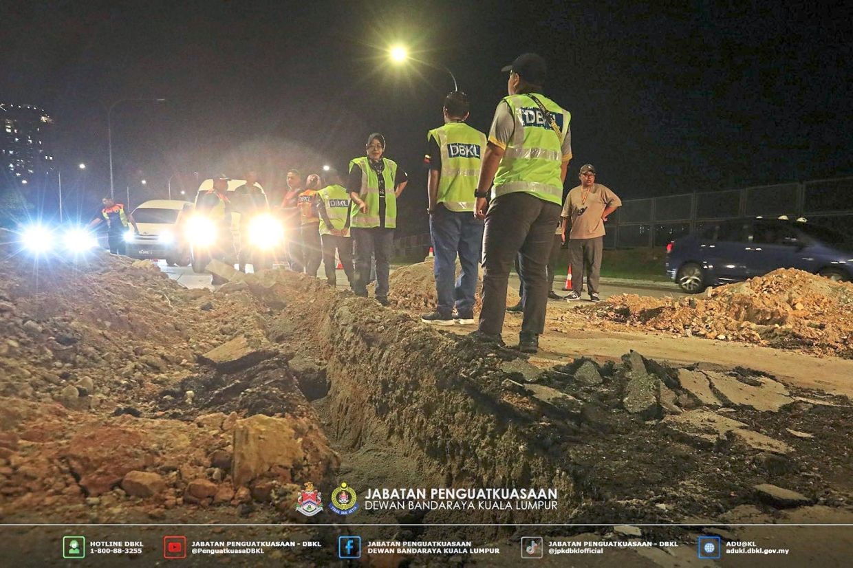 Eight compounds issued to six road excavation contractors in KL