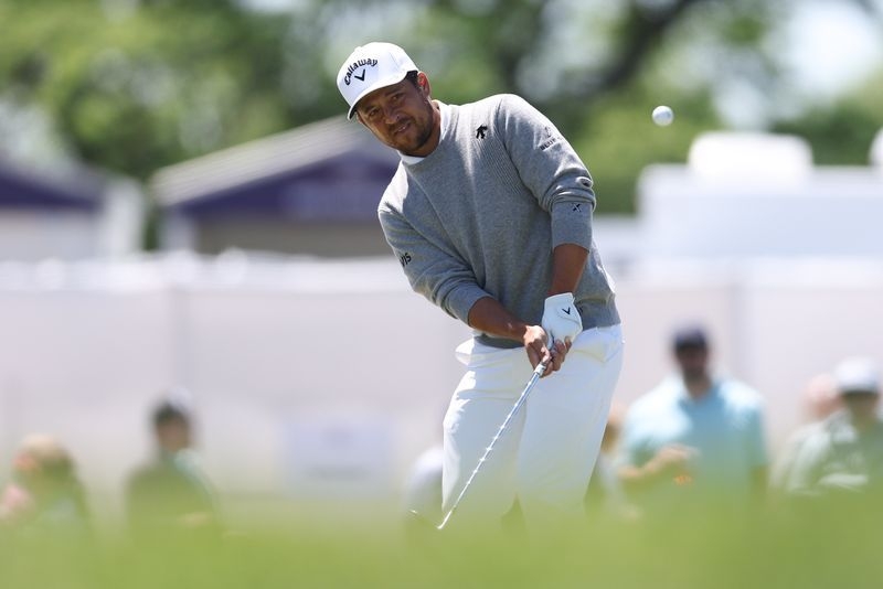 Golf-Schauffele to open PGA Championship title defence with McIlroy and Scheffler