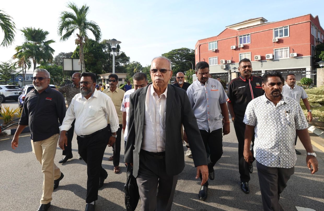 Ramasamy arrives at Butterworth Sessions Court, expected to be charged with abuse of power