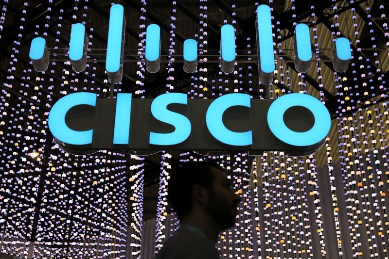 Cisco raises full-year results forecast, shares rise