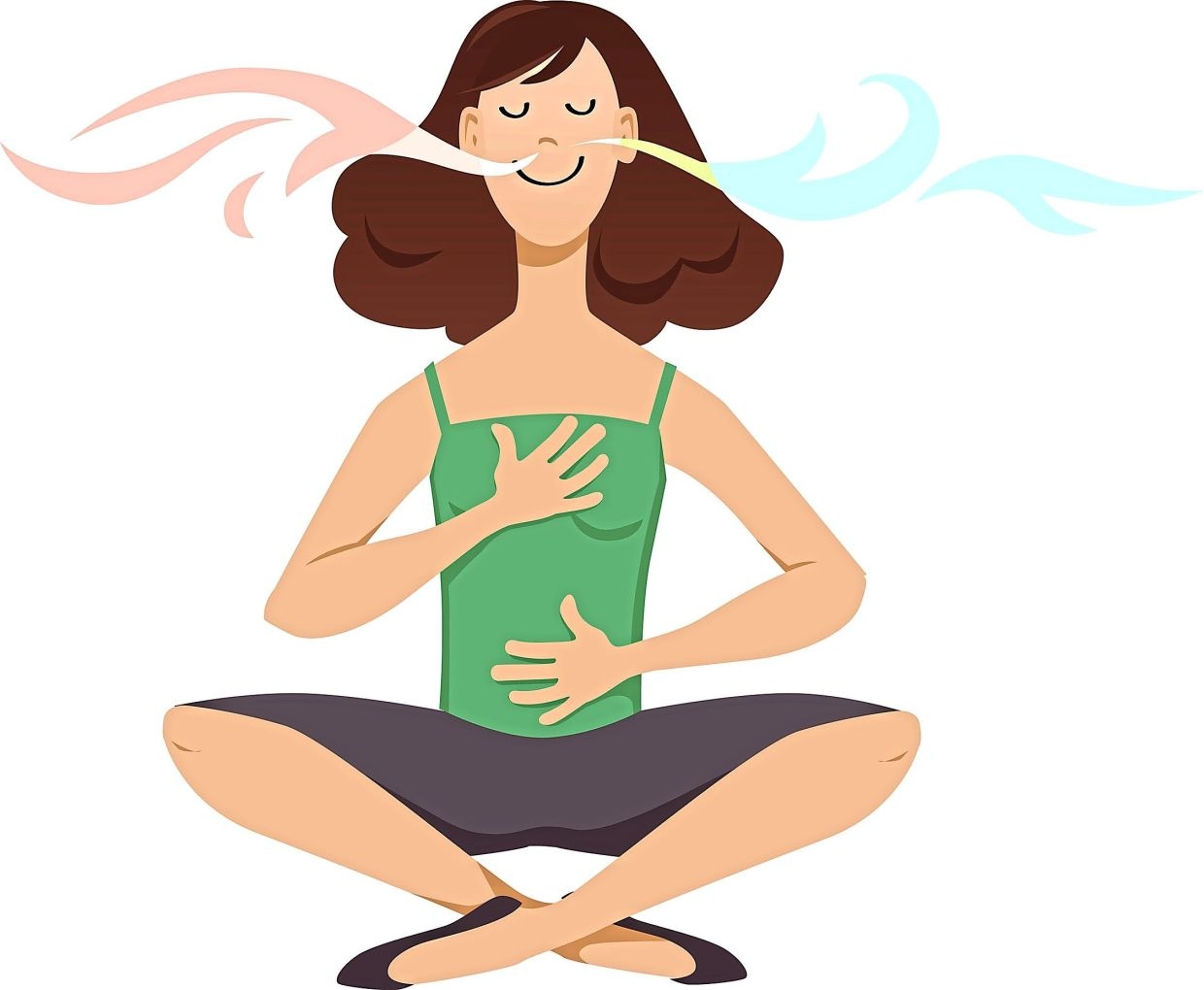 Breathing from your belly is the best
