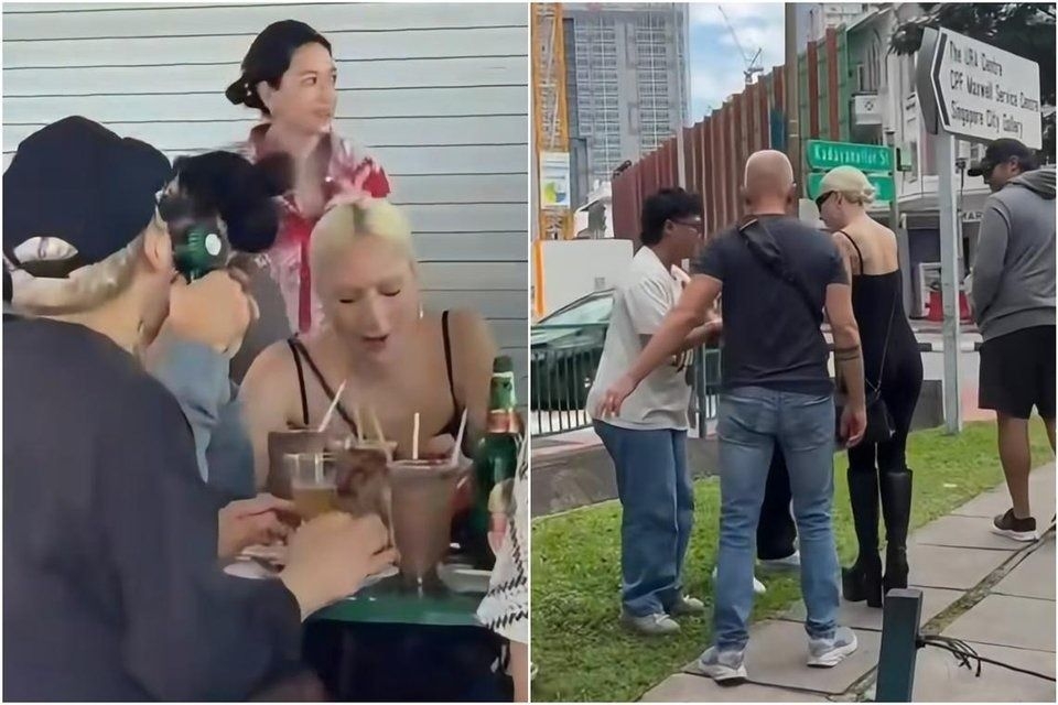 American pop star Lady Gaga spices things up at Singapore's Maxwell Food Centre