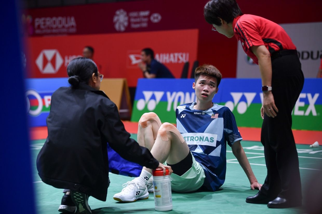 Home setback again as Tze Yong is out with injury in first round