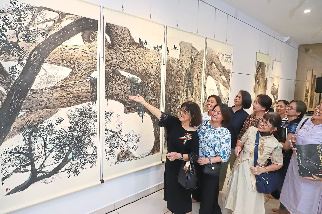 Perak-born artist's Chinese ink paintings on display in Bayan Lepas till June 1