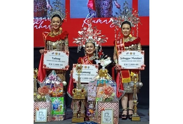 Nani Saban takes Kumang Gawai Dayak Sibu 2025 crown