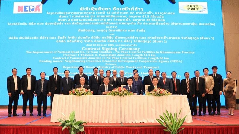 Improvement of Lao national road to boost east-west corridor connectivity