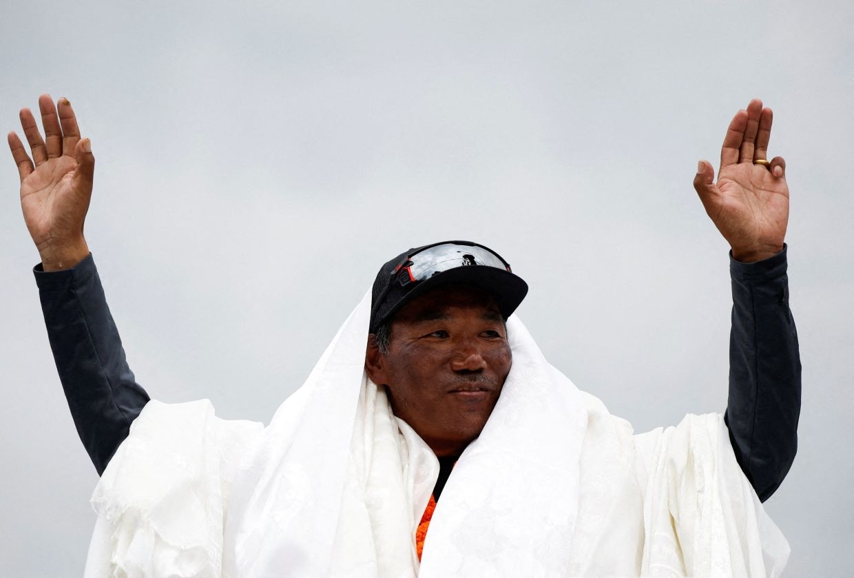‘Everest Man' on top of the world after breaking own record