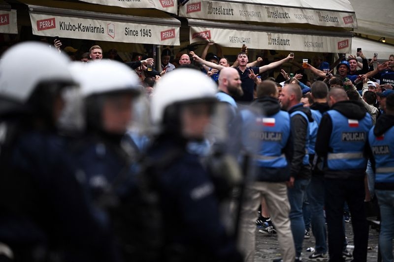 Soccer-Chelsea and Betis fans clash before Conference League final