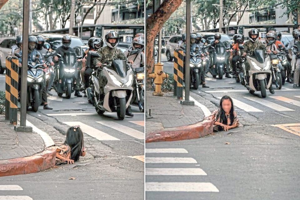 Mystery woman emerges from the deep