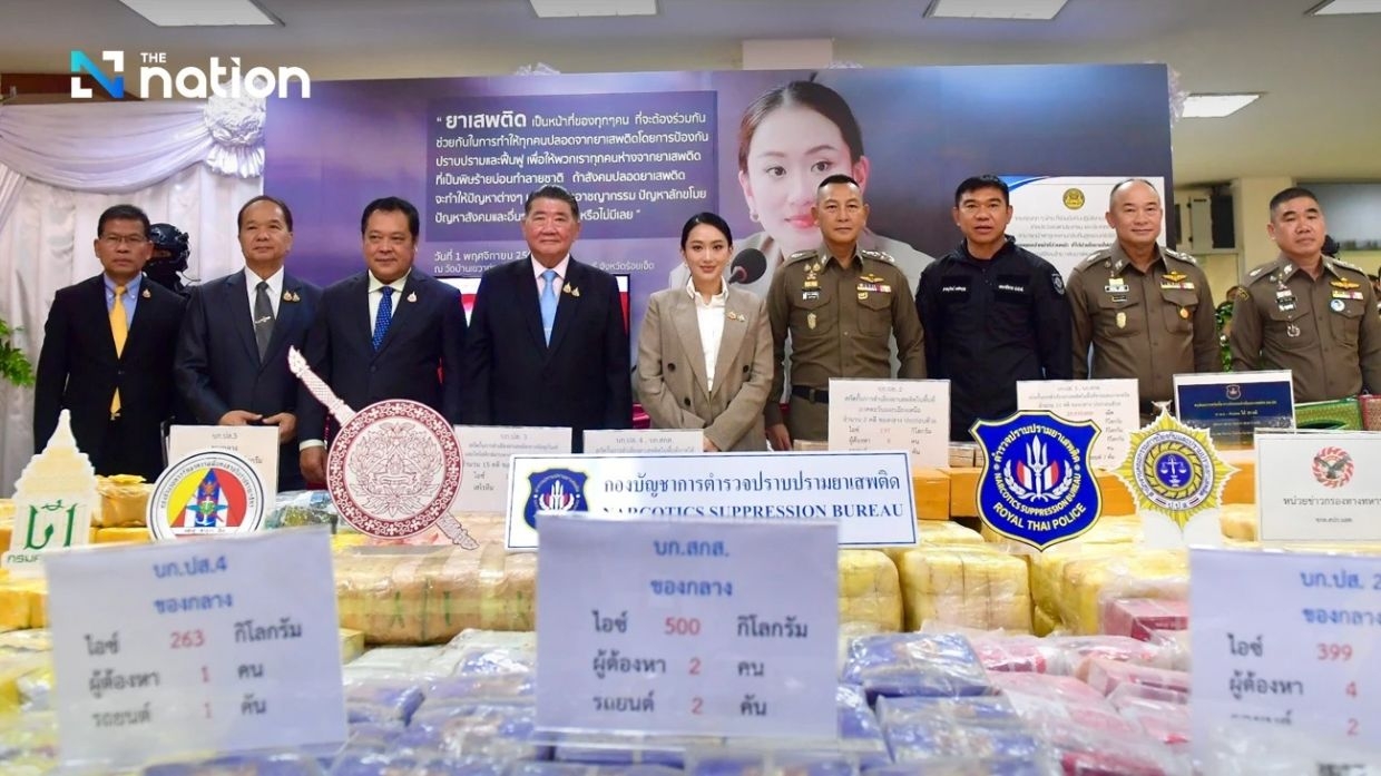 Thai PM leads crackdown on drugs: 34 dealers arrested, assets worth 1.9 billion baht frozen