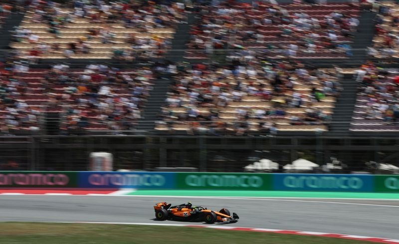 Motor racing-Norris fastest in first Spanish GP practice