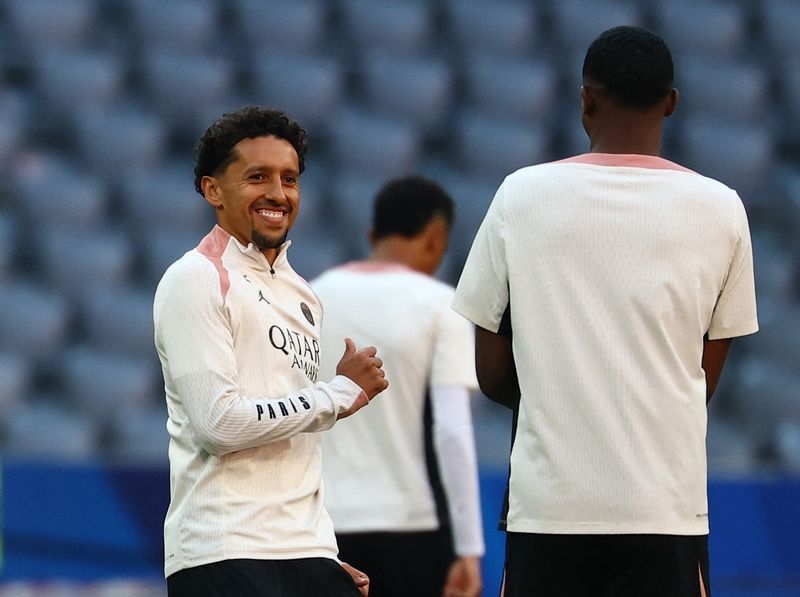 Soccer-PSG's Marquinhos not going down without a fight against Inter