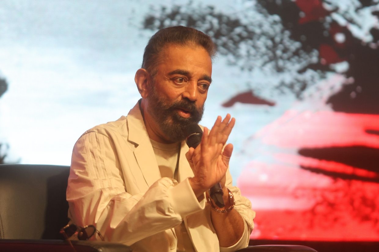 Kamal Haasan is open to filming in M'sia as he arrives in KL to promote new film