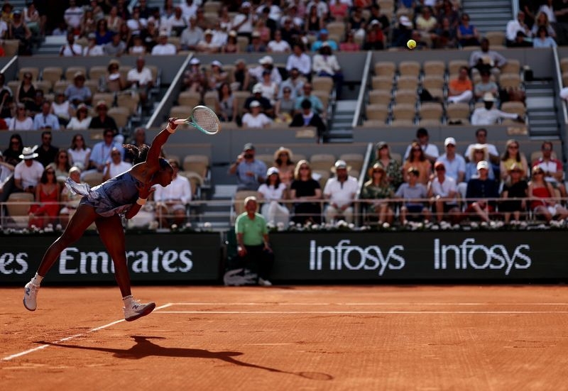 Tennis-Second seed Gauff survives blip to beat Bouzkova at French Open