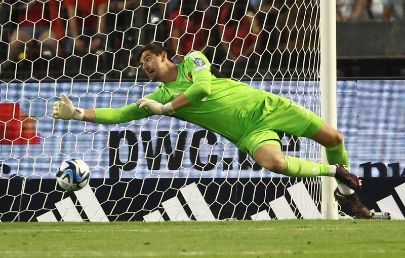 Soccer-Courtois out of Belgian squad for World Cup qualifiers
