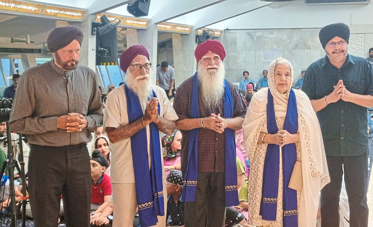 S'ban gurdwara honours three Sikhs for service to faith, community