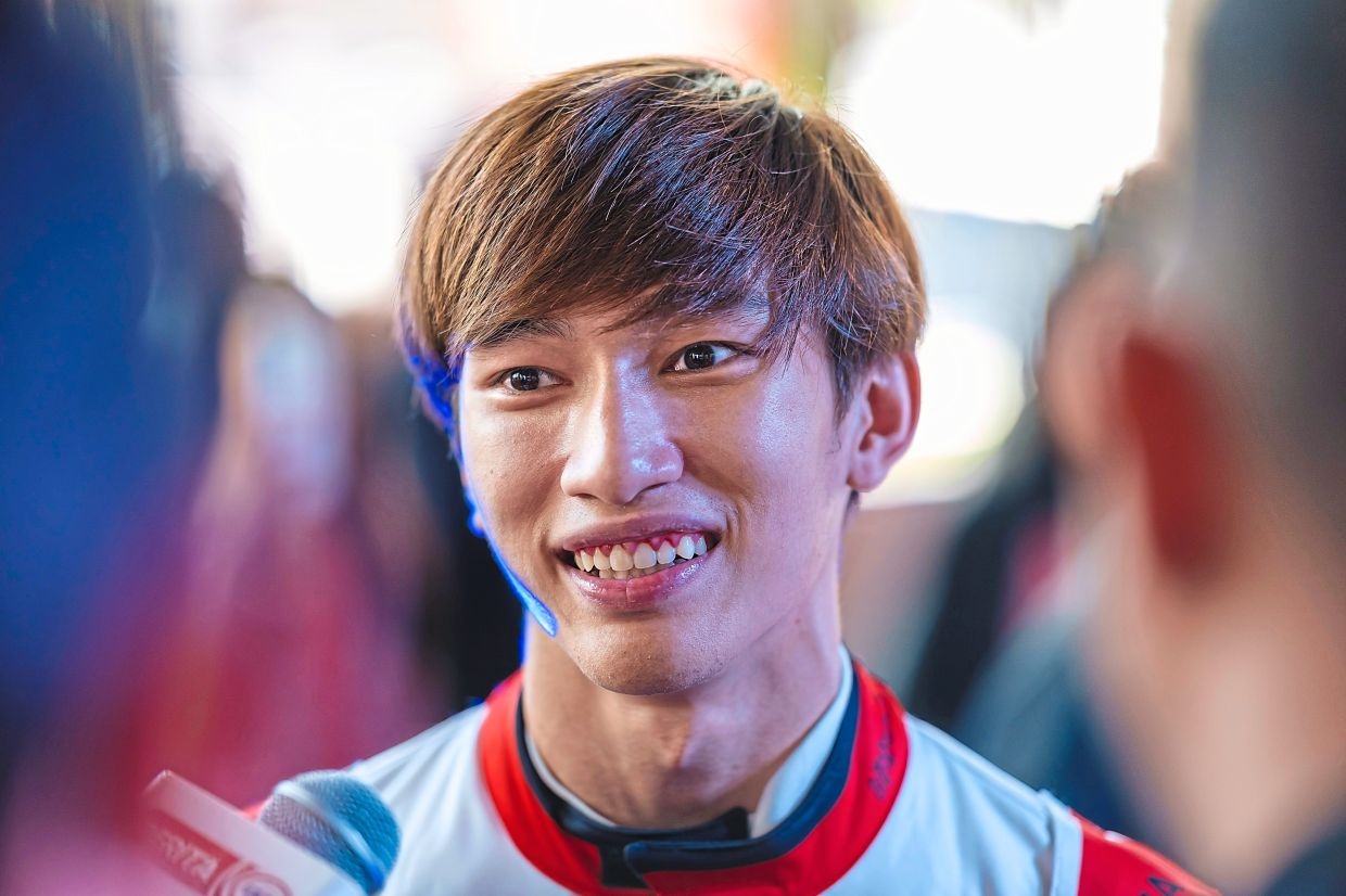 Racer Amer charting career path in Land of Rising Sun