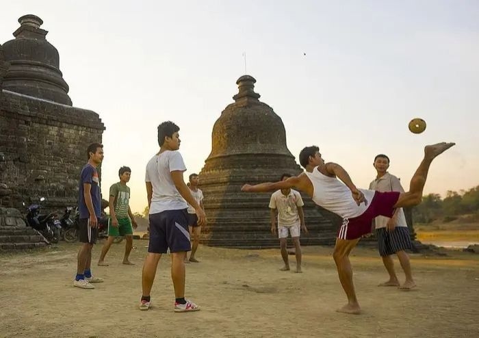 Ancient Myanmar ball game battles for survival in troubled nation