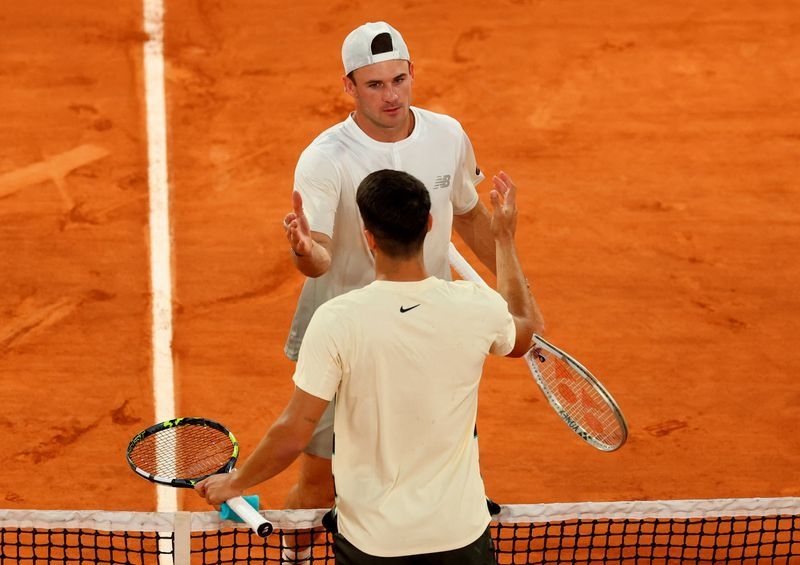 Tennis-Alcaraz was way too fast for me today, says Paul after French Open exit