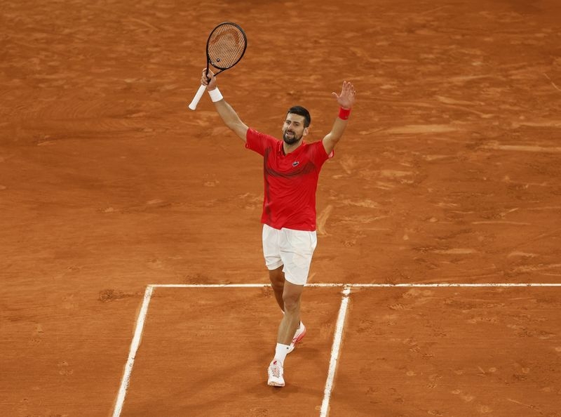 Tennis-Djokovic downs Zverev to set up French Open semi-final against top seed Sinner