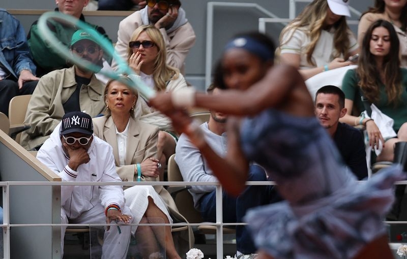 Tennis-Gauff moves fast to ease Spike Lee's NBA pain