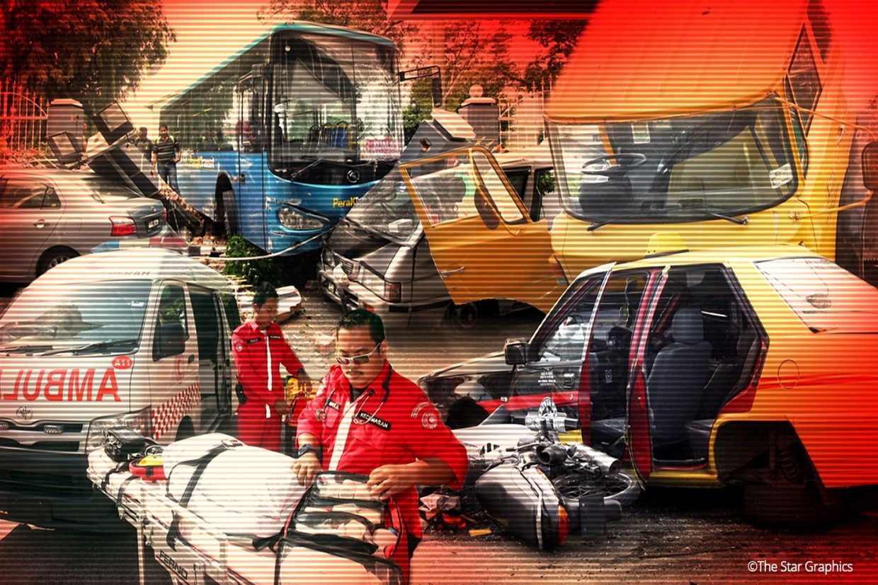 Orang Asli woman injured, motorcycle catches fire in crash near Sungkai