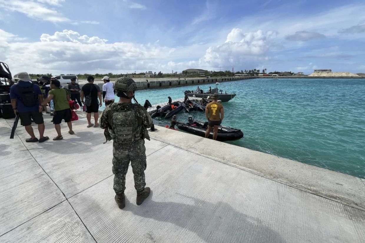 Chinese ship runs aground off Philippines-occupied island in the disputed South China Sea