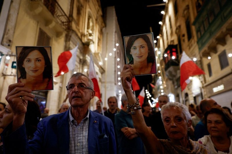 Two men jailed for life for procuring bomb that killed Malta journalist