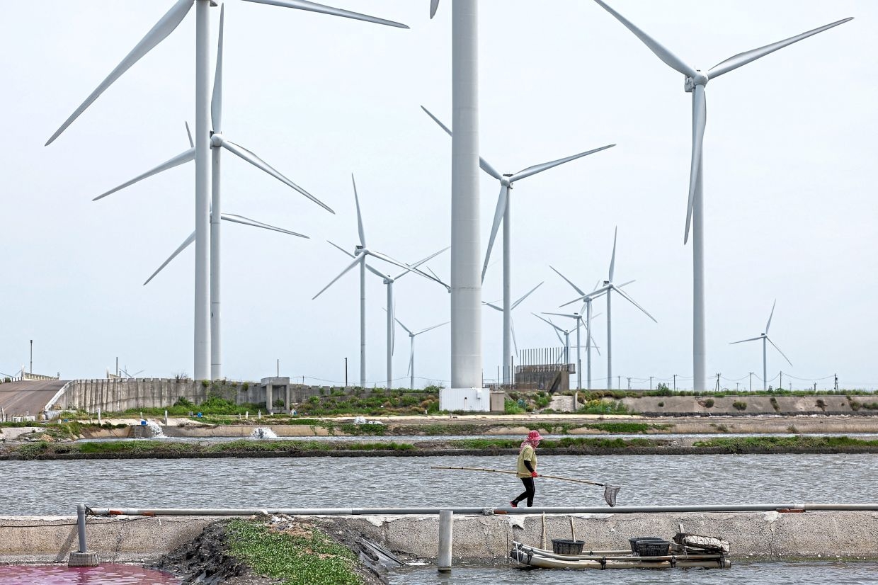 Taiwan's wind farms generate green energy but also disrupts local fishing yields