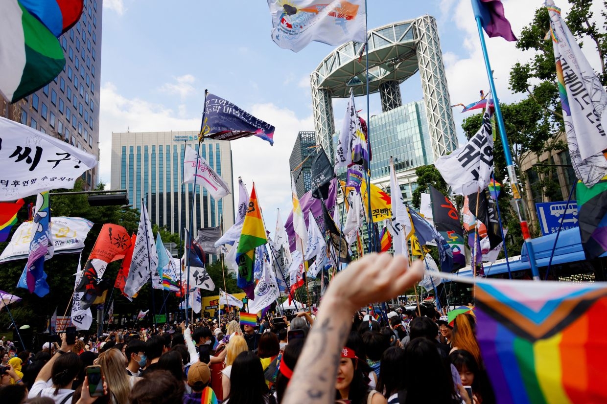 Thousands Seoul's LGBT community gathers for annual festival after liberal president elected