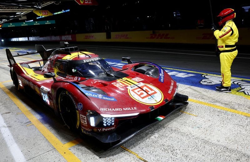 Motor racing-Ferrari heading for a hat-trick at Le Mans