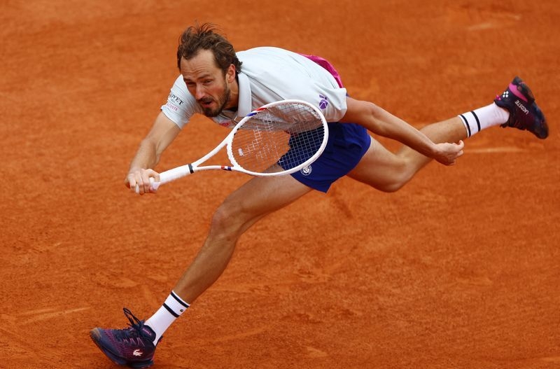 Tennis-Medvedev, Tsitsipas and Bublik advance in Halle