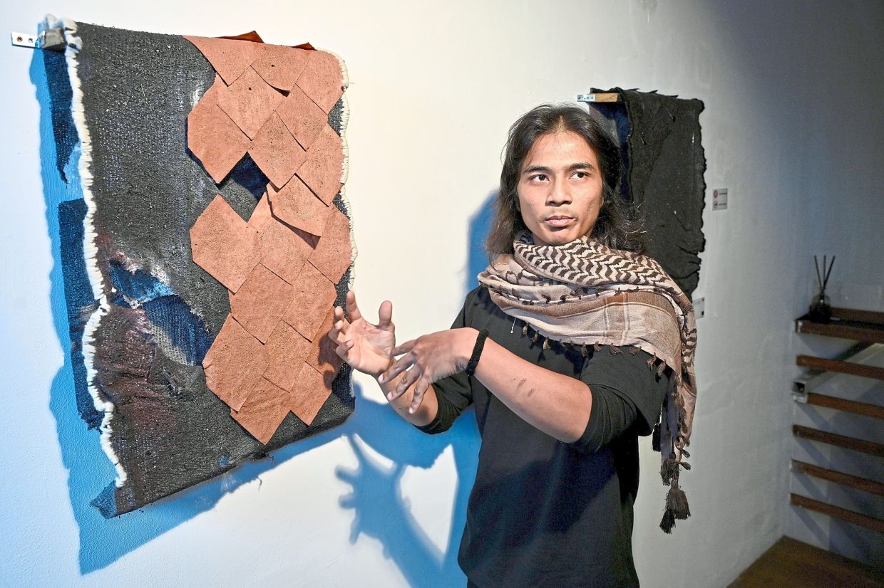 Malaysian artist Khabir Roslan turns kitchen compost into soulful artworks