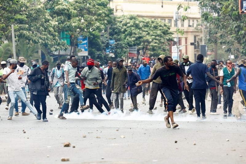Man shot by Kenyan police during protests is in intensive care, father says