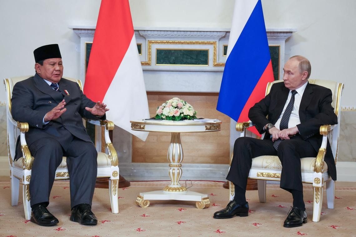 Putin hosts Indonesia's Prabowo in Russia in bid to deepen ties