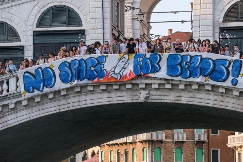 Venice divided ahead of billionaire Bezos' 'wedding of the century'
