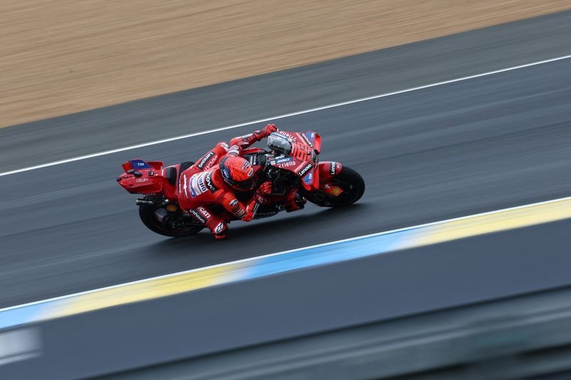 Motorcycling-Marquez claims 100th career pole with lap record in Italian GP qualifying