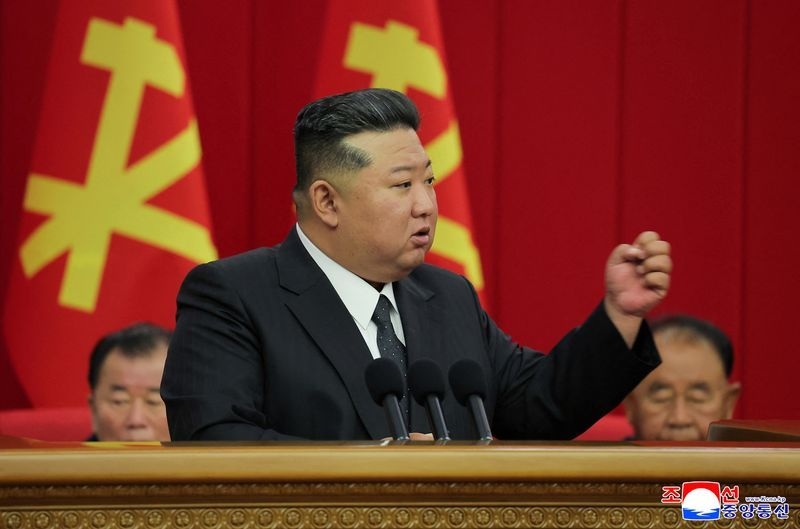 North Korean leader Kim presides over key party meeting, state media says