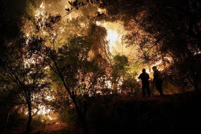 Hundreds of firefighters battle wildfires on Greece's Chios island for third day