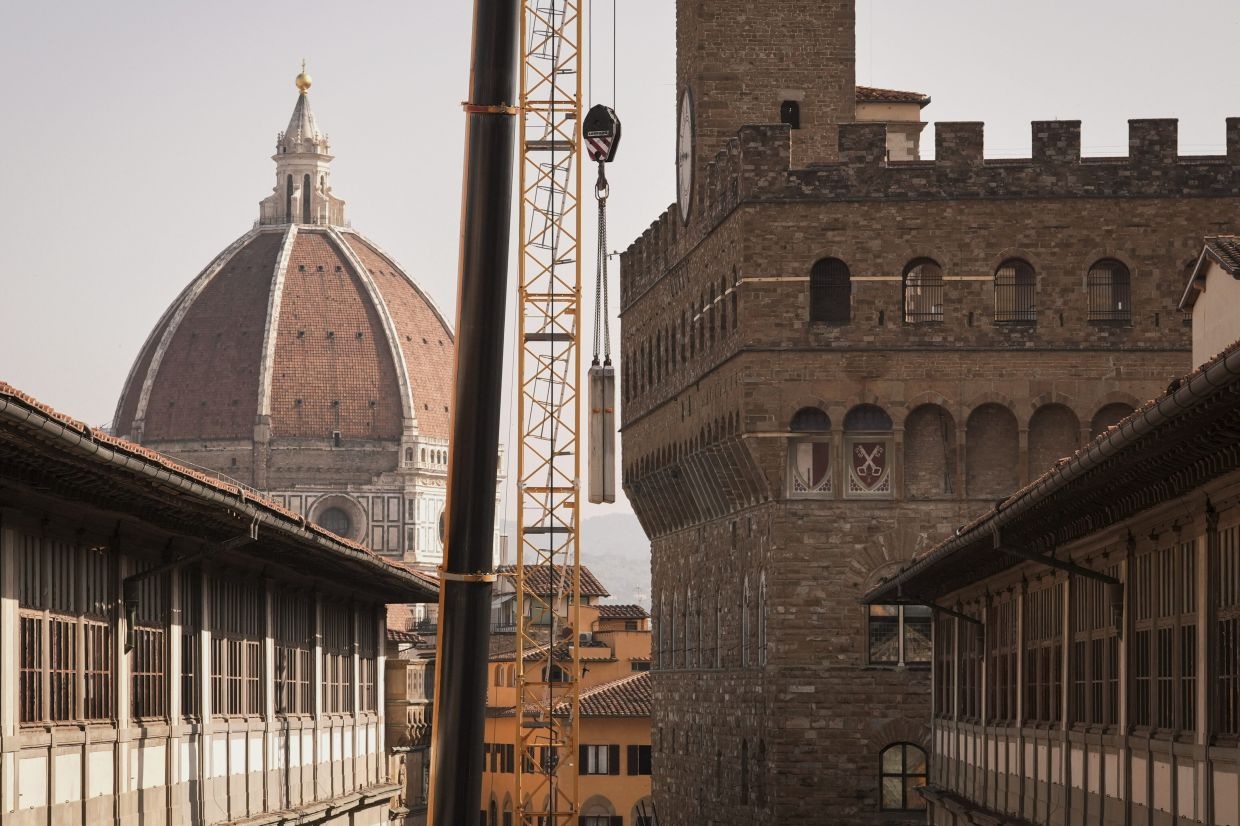 Tourist taking a selfie damages painting in Italy's Uffizi Gallery