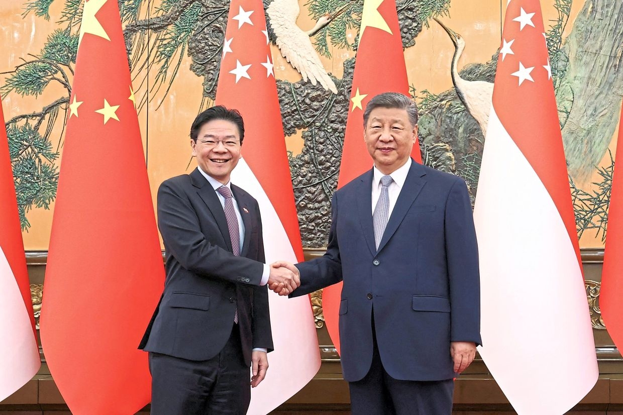 Xi meets Singapore's PM Wong