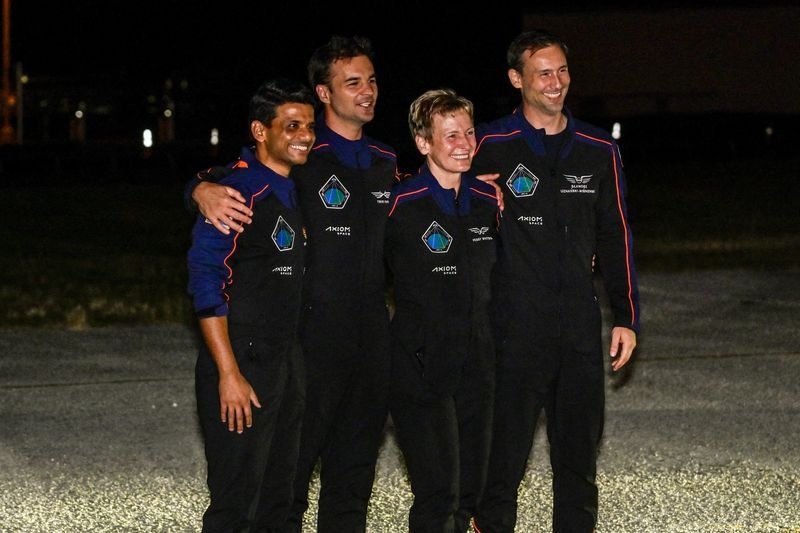 Astronauts from India, Poland, Hungary launched on first space station mission