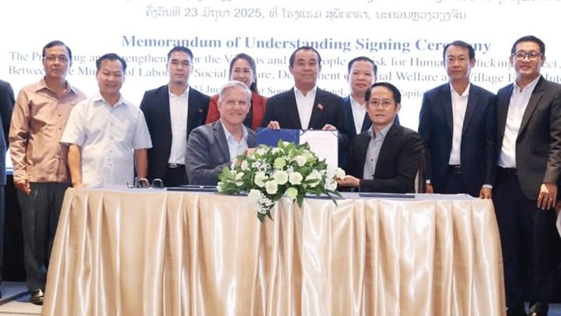 Laos, US reaffirm commitment to combat human trafficking