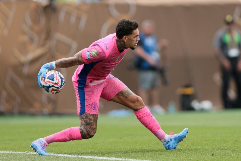 Soccer-Manchester City keeper Ederson dismisses exit rumours as fake news