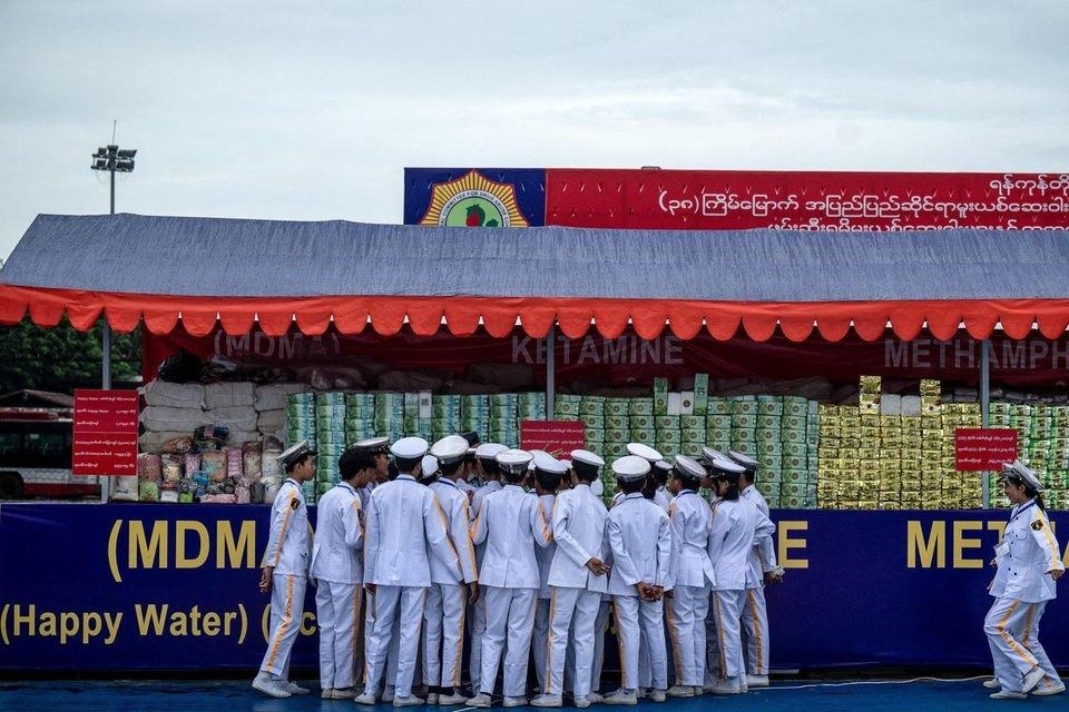 Myanmar torches US$300mil of drugs in declining annual haul