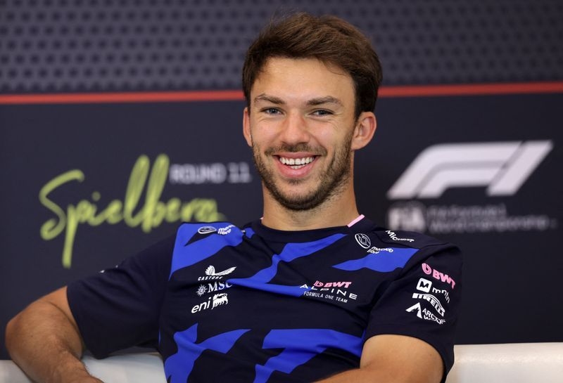 Motor racing-Gasly jokes he might head for Hollywood if Alpine stay last