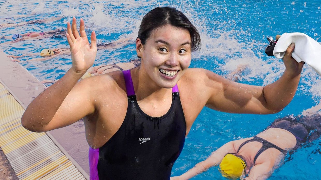 An hour swimming class with China sports star auctioned for US$14,000 for charity