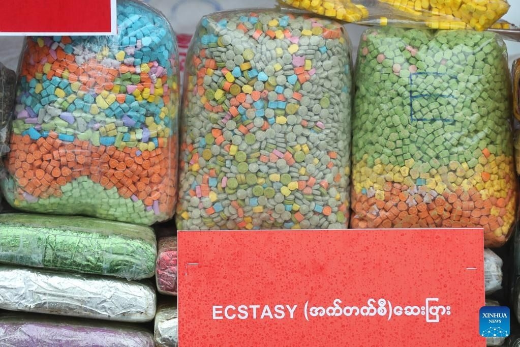 Myanmar destroys large amount of narcotics