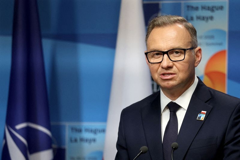 Poland's Duda arrives in Ukrainian capital Kyiv to meet Zelenskiy